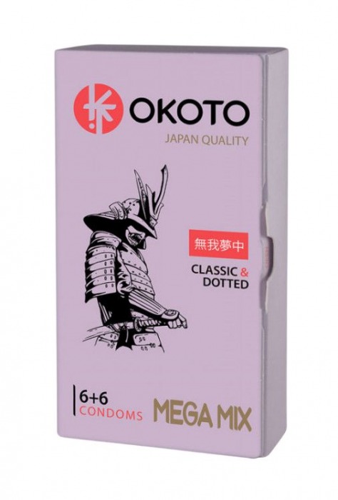 Презервативы OKOTO Mega Mix - 12 шт. - Sitabella - купить с доставкой в Тюмени