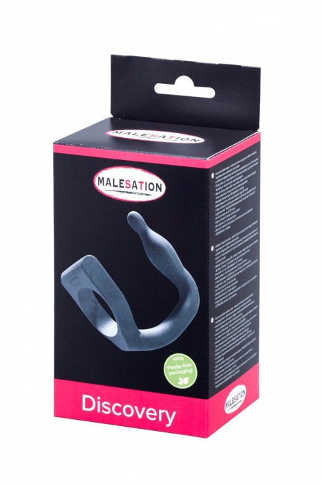 Эрекционное кольцо с вибровтулкой Discovery - MALESATION - в Тюмени купить с доставкой
