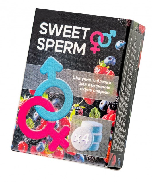 Шипучие таблетки для мужчин Sweet Sperm для изменения вкуса спермы (4 шт. по 0,5 гр.) - Капиталпродукт - купить с доставкой в Тюмени