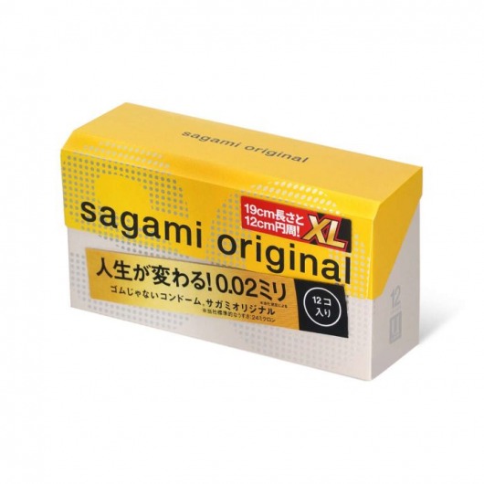 Презервативы увеличенного размера Sagami Original 0.02 XL-size - 12 шт. - Sagami - купить с доставкой в Тюмени