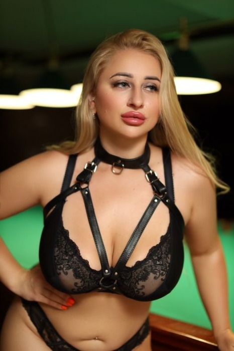 Черная кожаная сбруя с ошейником plus size из нежной кожи - БДСМ Арсенал - купить с доставкой в Тюмени