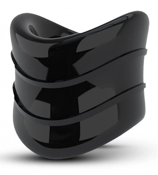 Черное эрекционное кольцо на мошонку Beef Ball Stretcher Snug X Long - Blush Novelties - в Тюмени купить с доставкой