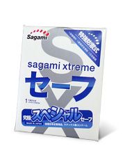 Презерватив Sagami Xtreme Ultrasafe с двойным количеством смазки - 1 шт. - Sagami - купить с доставкой в Тюмени