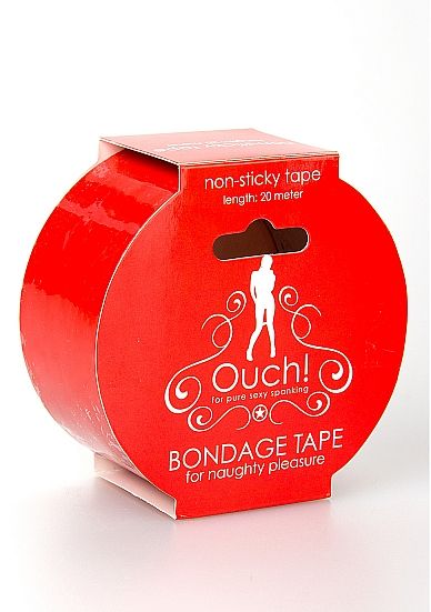 Красная лента для связывания Bondage Tape Red - Shots Media BV - купить с доставкой в Тюмени