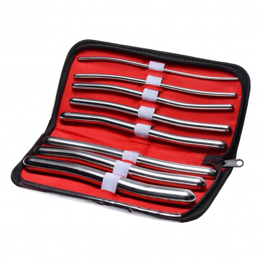 Набор из 8 уретральных расширителей Hegar 8 Urethral Sounds - XR Brands - купить с доставкой в Тюмени