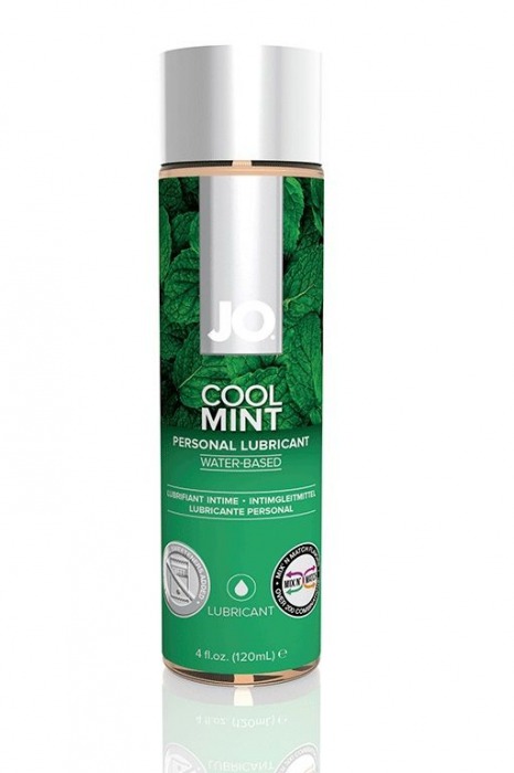 Лубрикант на водной основе с ароматом мяты JO Flavored Cool Mint H2O - 120 мл. - System JO - купить с доставкой в Тюмени