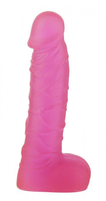 Розовый фаллоимитатор XSKIN 7 PVC DONG TRANSPARENT PINK - 18 см. - Dream Toys