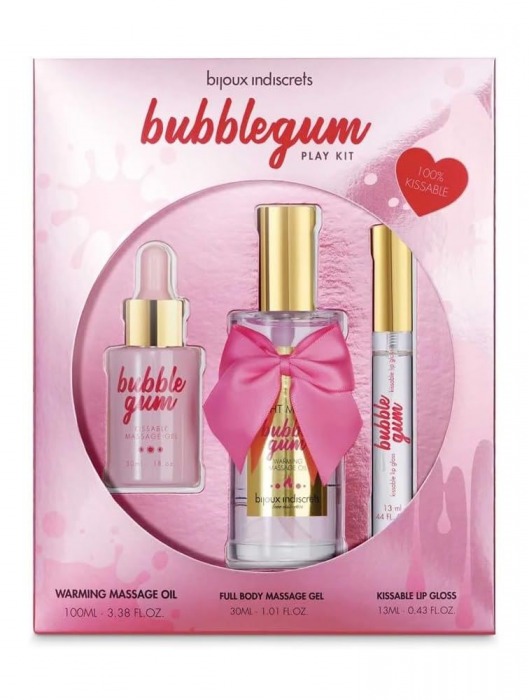 Набор средств для массажа и ласк Bubblegum Play Kit - Bijoux Indiscrets - купить с доставкой в Тюмени