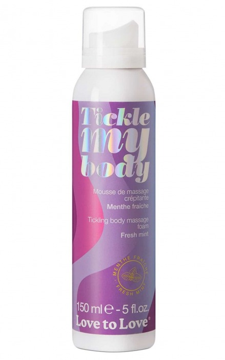 Массажная хрустящая пенка Tickle My Body Fresh Mint с ароматом мяты - 150 мл. - Love to Love - купить с доставкой в Тюмени
