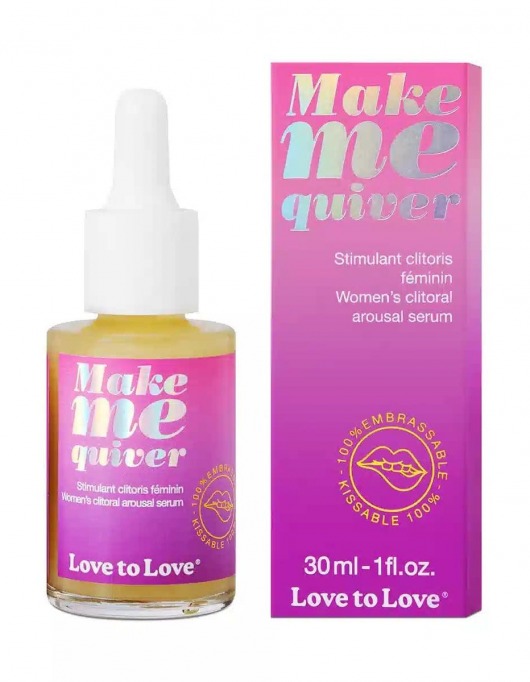 Возбуждающие капли для клитора Make Me Quiver - 30 мл. - Love to Love - купить с доставкой в Тюмени