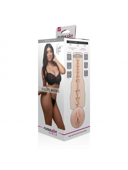 Мастурбатор-вагина Fleshlight Girls - Violet Myers Waifu - Fleshlight - в Тюмени купить с доставкой