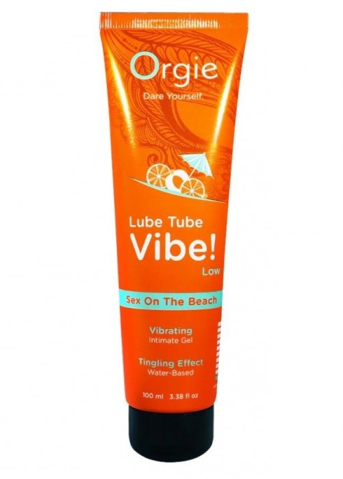 Гель с эффектом вибрации Lube Tube Vibe Low Sex On The Beach - 100 мл. - ORGIE - купить с доставкой в Тюмени