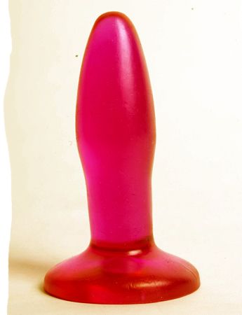 Розовая анальная пробка с широким основанием - 10 см. - 4sexdreaM