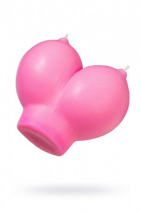 Розовая свеча «Сиськи» - 150 гр. - Pecado - купить с доставкой в Тюмени