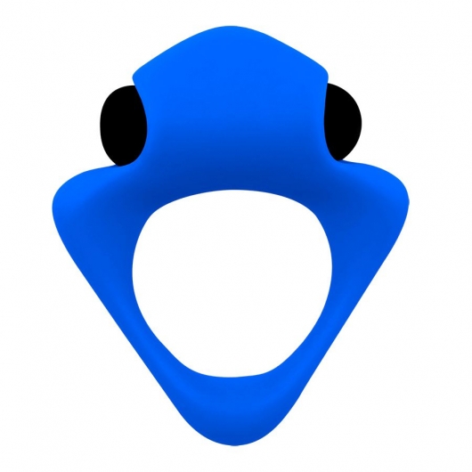 Синее эрекционное кольцо Wooomy Tribeс с вибрацией - Adrien Lastic - в Тюмени купить с доставкой