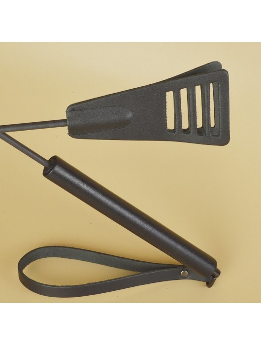 Черный кожаный стек «Сириус» - 60 см. - Sitabella - купить с доставкой в Тюмени