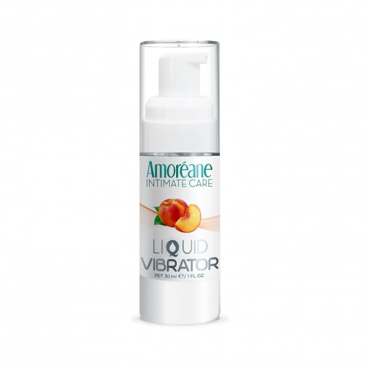 Жидкий вибратор со вкусом персика Amoreane Peach - 30 мл. - Amoreane - купить с доставкой в Тюмени