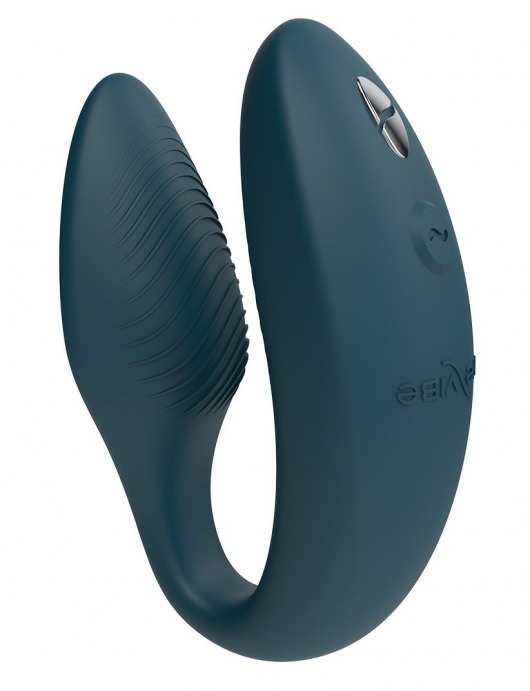 Зеленый вибратор для пар We-Vibe Sync 2 с пультом ДУ - We-vibe купить в Тюмени с доставкой в Orgasmix.ru Зеленый вибратор для пар We-Vibe Sync 2 с пультом ДУ - We-vibe