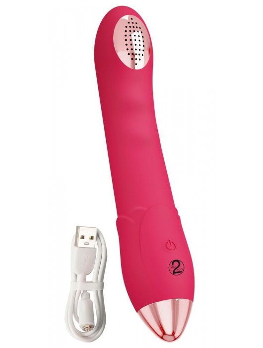 Малиновая насадка на душ с вибрацией Showers to orgasm - 20,1 см. - Orion - купить с доставкой в Тюмени