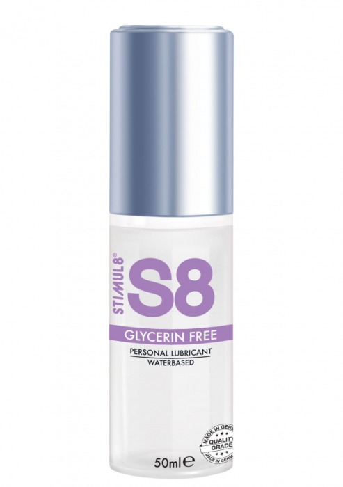 Лубрикант на водной основе S8 Glycerin Free без глицерина - 50 мл. - Stimul8 - купить с доставкой в Тюмени