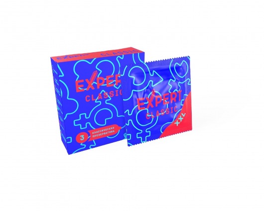 Презервативы увеличенного размера Expert Classic XXL - 3 шт. - Expert - купить с доставкой в Тюмени