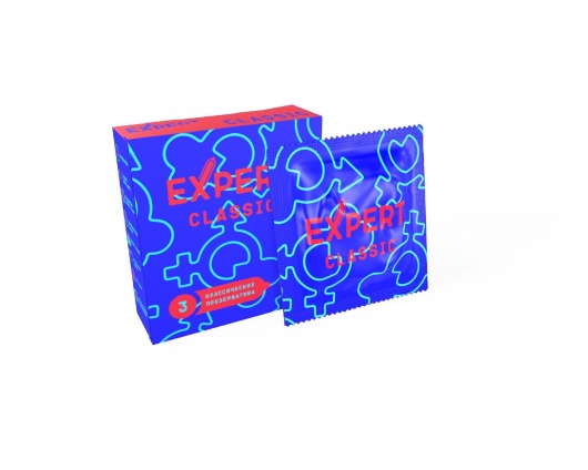 Классические презервативы Expert Classic - 3 шт. - Expert - купить с доставкой в Тюмени