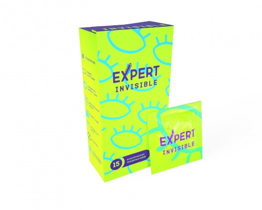 Ультратонкие презервативы Expert Invisible - 15 шт. - Expert - купить с доставкой в Тюмени