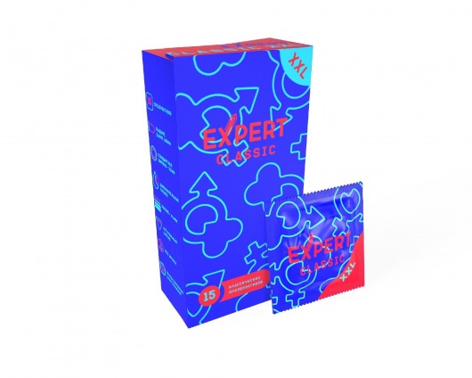 Презервативы увеличенного размера Expert Classic XXL - 15 шт. - Expert - купить с доставкой в Тюмени