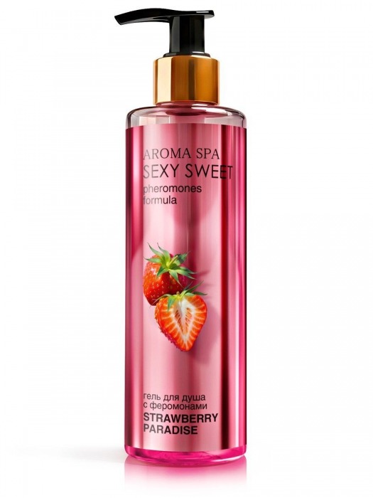 Гель для душа с феромонами и ароматом клубники Strawberry Paradise - 200 мл. -  - Магазин феромонов в Тюмени