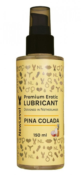 Ароматизированный лубрикант на водной основе NewLevel Pina Colada - 150 мл. - NewLevel - купить с доставкой в Тюмени