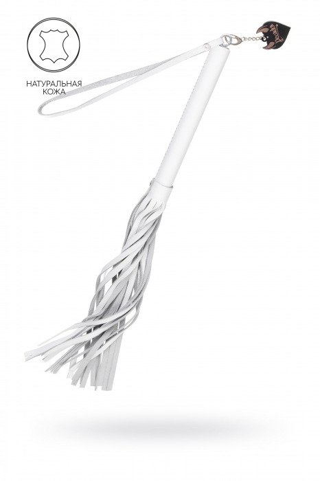 Белая кожаная плеть - 50 см. - Pecado - купить с доставкой в Тюмени