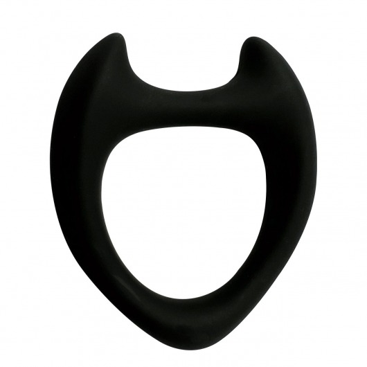 Черное эрекционное кольцо с рожками Wooomy Toro M - Adrien Lastic - в Тюмени купить с доставкой