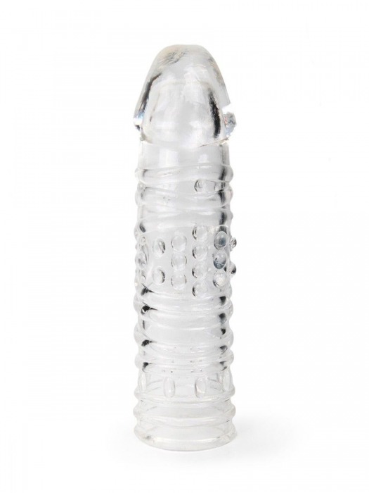 Прозрачная закрытая насадка на пенис - 17 см. - Sex Expert - в Тюмени купить с доставкой