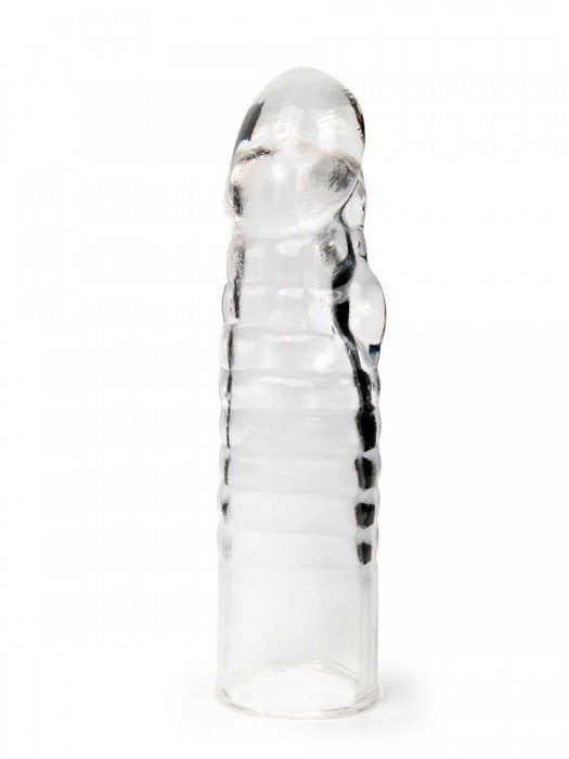 Прозрачная закрытая насадка на член - 15 см. - Sex Expert - в Тюмени купить с доставкой