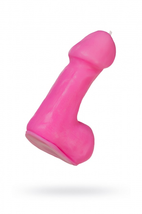 Розовая свеча в форме пениса - 47 гр. - Pecado - купить с доставкой в Тюмени