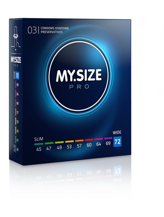 Презервативы MY.SIZE размер 72 - 3 шт. - My.Size - купить с доставкой в Тюмени