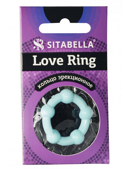Цветное эрекционное кольцо Love Ring с бусинами - Sitabella - в Тюмени купить с доставкой
