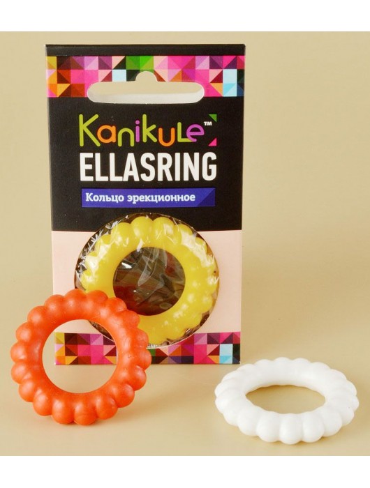 Цветное рельефное эрекционное кольцо Ellasring - Sitabella - в Тюмени купить с доставкой