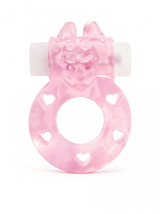 Розовое эрекционное виброкольцо в форме зайчика - 1137 - в Тюмени купить с доставкой