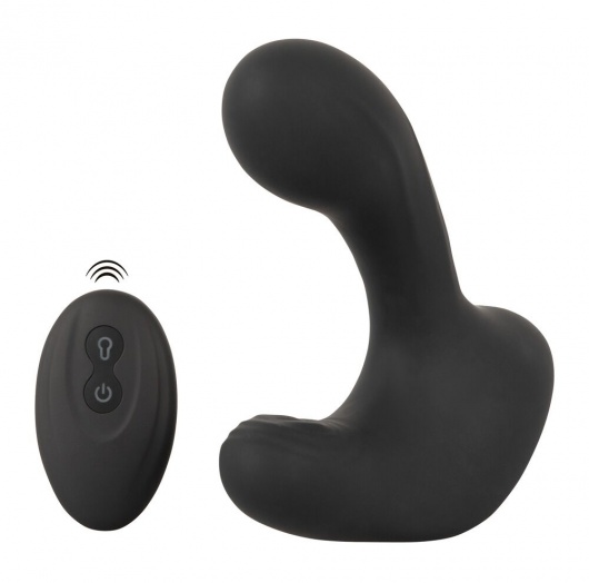Черная анальная вибропробка с функцией расширения RC Butt Plug with 3 functions - Orion - в Тюмени купить с доставкой