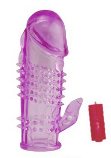 Насадка на фаллос с вибрацией  и стимулятором клитора - Sextoy 2011 - в Тюмени купить с доставкой