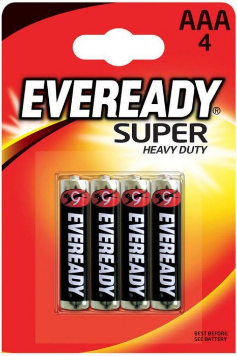 Батарейки EVEREADY SUPER R03 типа AAA - 4 шт. - Energizer - купить с доставкой в Тюмени