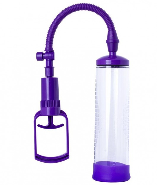 Фиолетовая вакуумная помпа с прозрачной колбой - Sexus - в Тюмени купить с доставкой