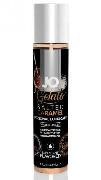Лубрикант с ароматом солёной карамели JO GELATO SALTED CARAMEL - 30 мл. - System JO - купить с доставкой в Тюмени