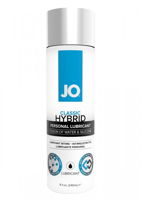 Лубрикант  на водно-силиконовой основе  JO CLASSIC HYBRID - 240 мл. - System JO - купить с доставкой в Тюмени