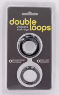Набор из 2 эрекционных колец Double Loops - Gopaldas - в Тюмени купить с доставкой