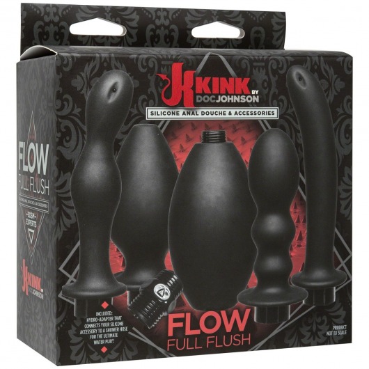 Набор для анального душа Kink Flow Full Flush Set - Doc Johnson - купить с доставкой в Тюмени