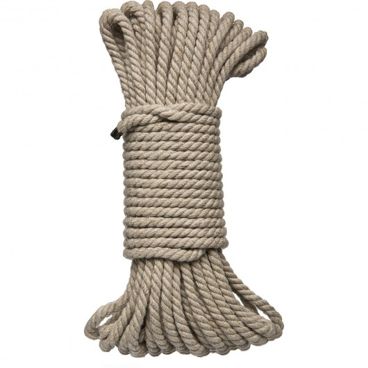 Бондажная пеньковая верёвка Kink Bind   Tie Hemp Bondage Rope 50 Ft - 15 м. - Doc Johnson - купить с доставкой в Тюмени
