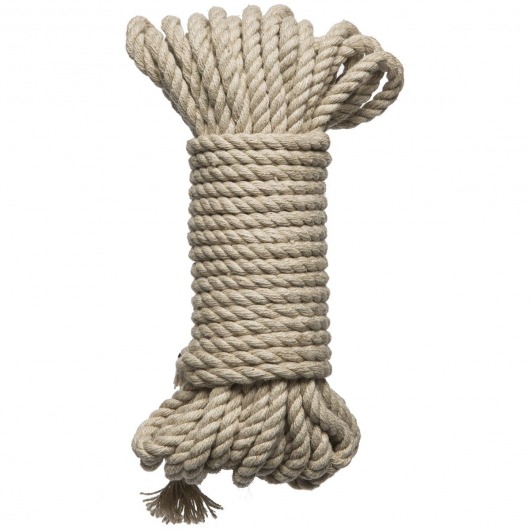Бондажная пеньковая верёвка Kink Bind   Tie Hemp Bondage Rope 30 Ft - 9,1 м. - Doc Johnson - купить с доставкой в Тюмени