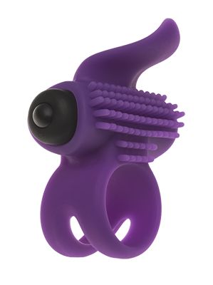 Эрекционное кольцо с подхватом мошонки и стимуляцией клитора Bullet Lastic Ring - Adrien Lastic - в Тюмени купить с доставкой